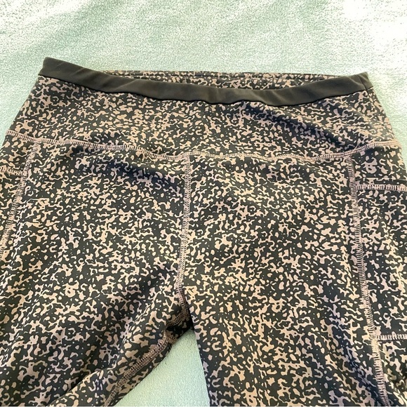 X by Gottex Leggings Black Brown Abstract Print High Rise Stretchy Size XL - Picture 4 of 12